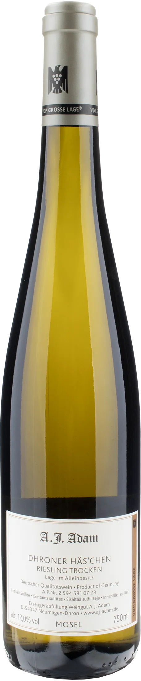 A.J. Adam Dhroner Has'chen Grosses Gewachs Riesling Trocken 2022