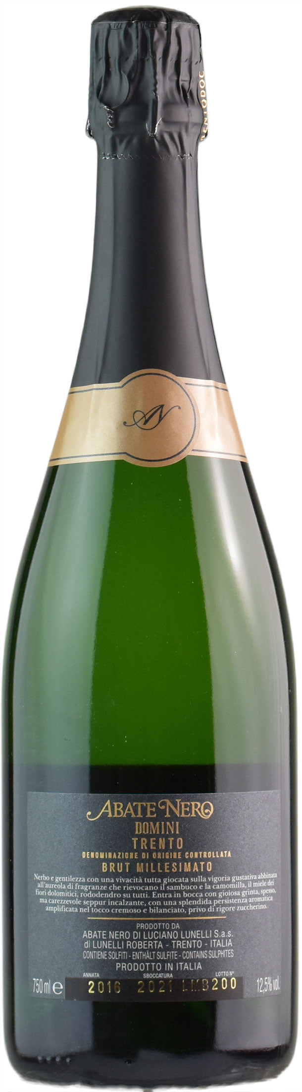 Abate Nero Trento Domini Brut Millesimato 2016