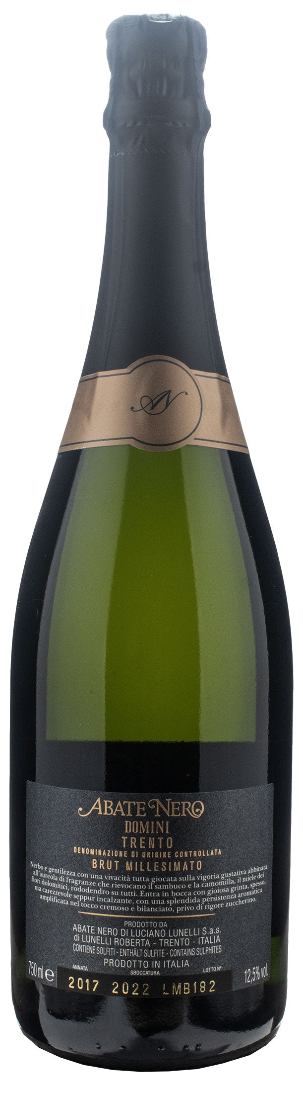 Abate Nero Trento Domini Nero Brut Millesimato 2017
