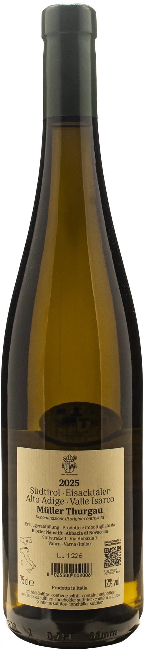 Abbazia di Novacella Alto Adige Muller Thurgau 2025