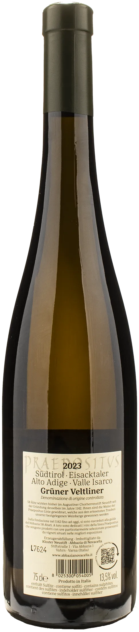 Abbazia di Novacella Praepositus Gruner Veltliner 2023
