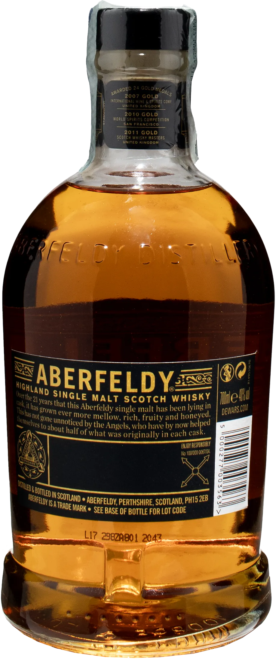 Aberfeldy Highland Single Malt Scotch Whisky 21 Y.O.