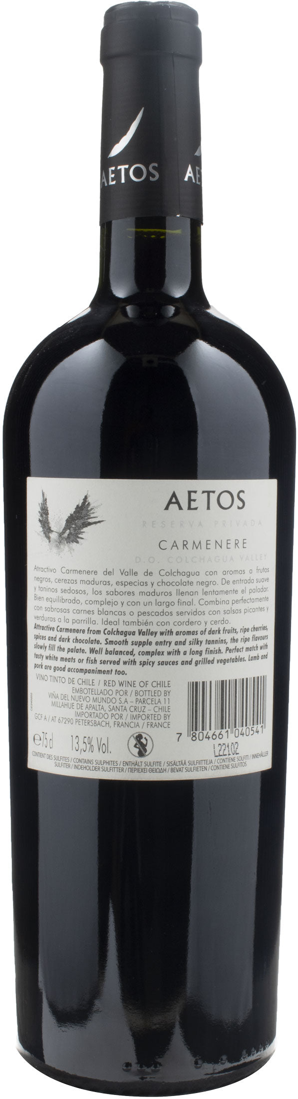 Aetos Reserva Privada Carmenere 2021