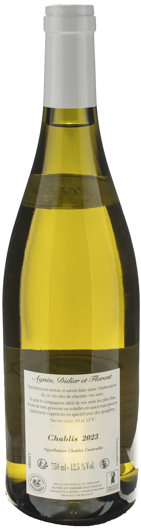 Agnes et Didier Dauvissat Chablis Les Breches de Fye 2023