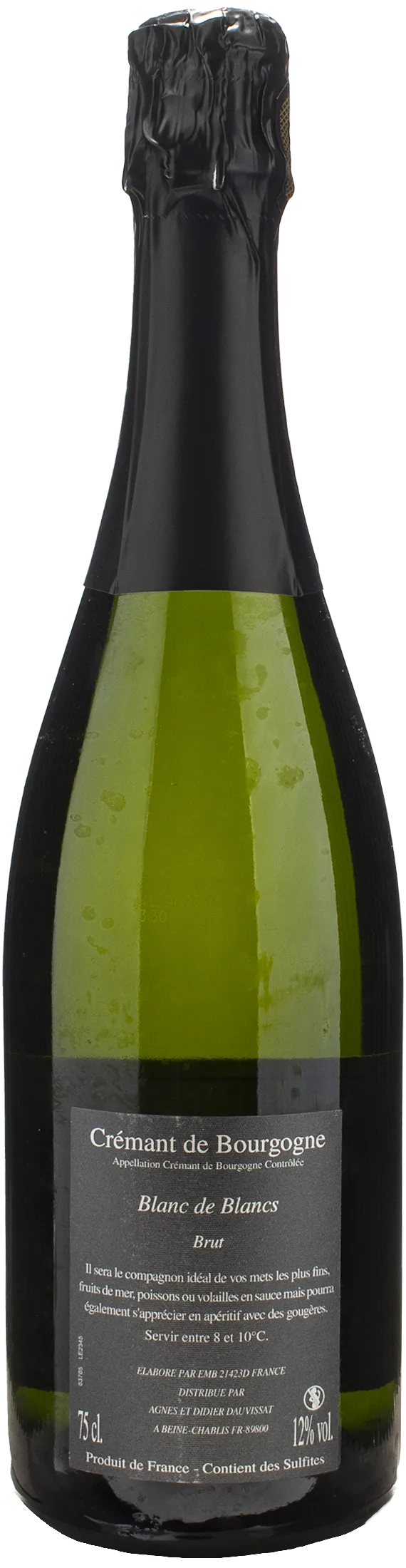 Agnes et Didier Dauvissat Cremant de Bourgogne Blanc de Blancs Brut