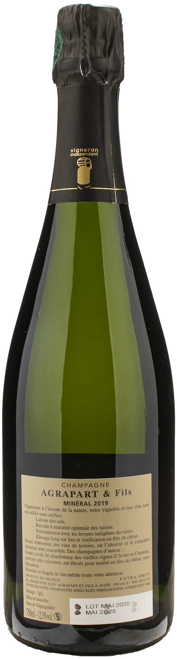 Agrapart & Fils Champagne Grand Cru Blanc de Blancs Extra Brut Mineral 2019