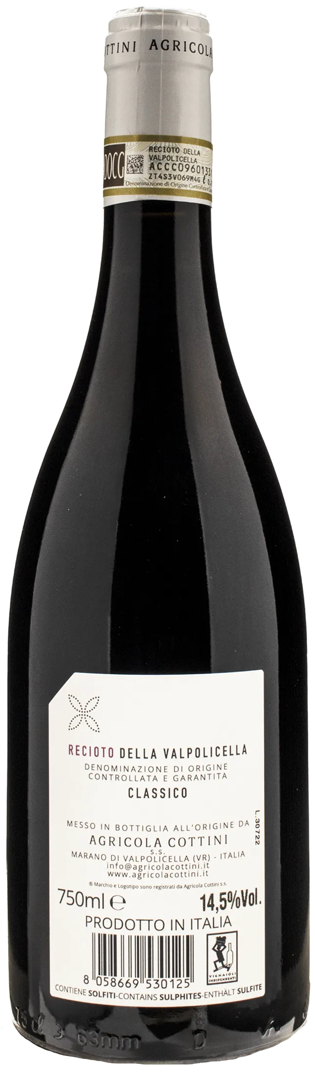 Agricola Cottini Recioto della Valpolicella Classico 2021