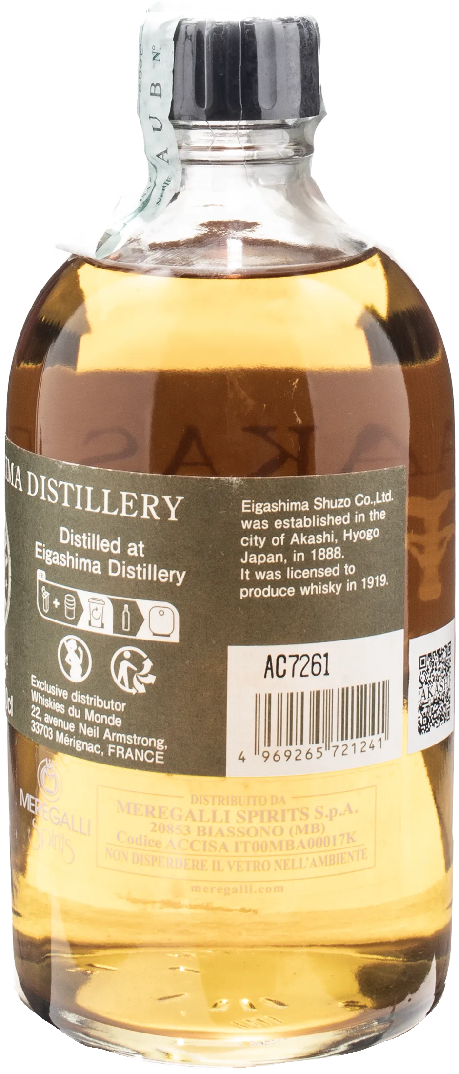 Akashi Japanese Single Malt Whisky 0.5L