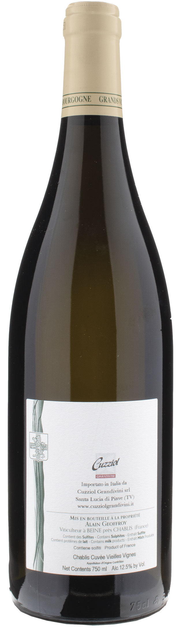 Alain Geoffroy Chablis Vieilles Vignes Élevée en fûts de chêne 2021