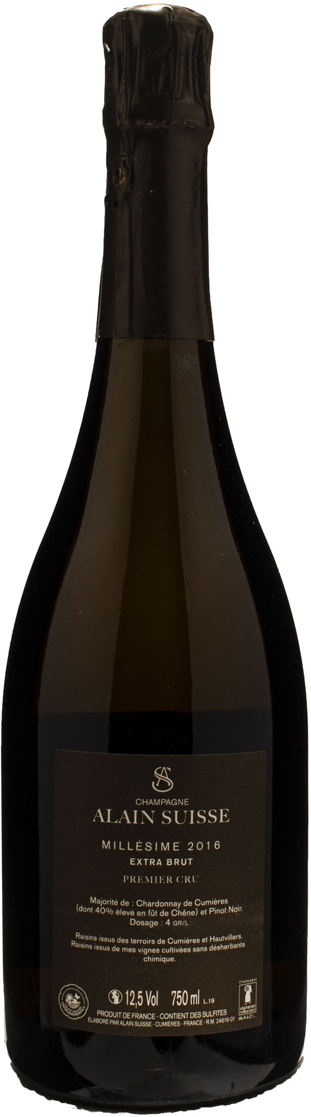 Alain Suisse Champagne 1er Cru Extra Brut 2016