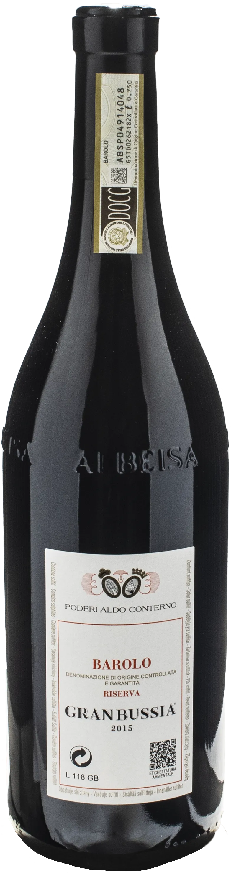 Aldo Conterno Barolo Gran Bussia Riserva 2015