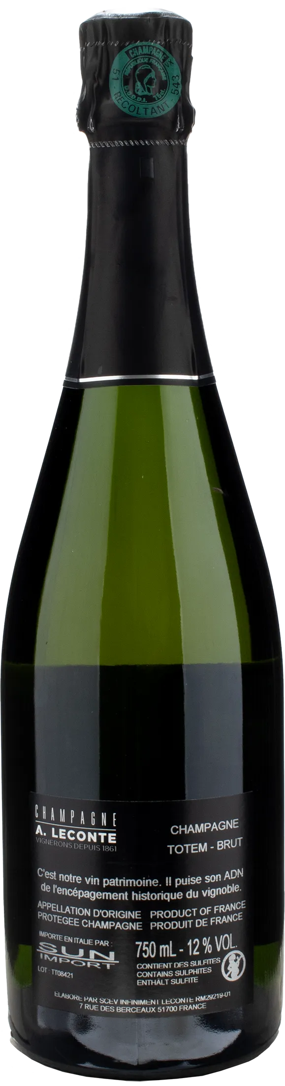 Alexis Leconte Champagne Totem Brut