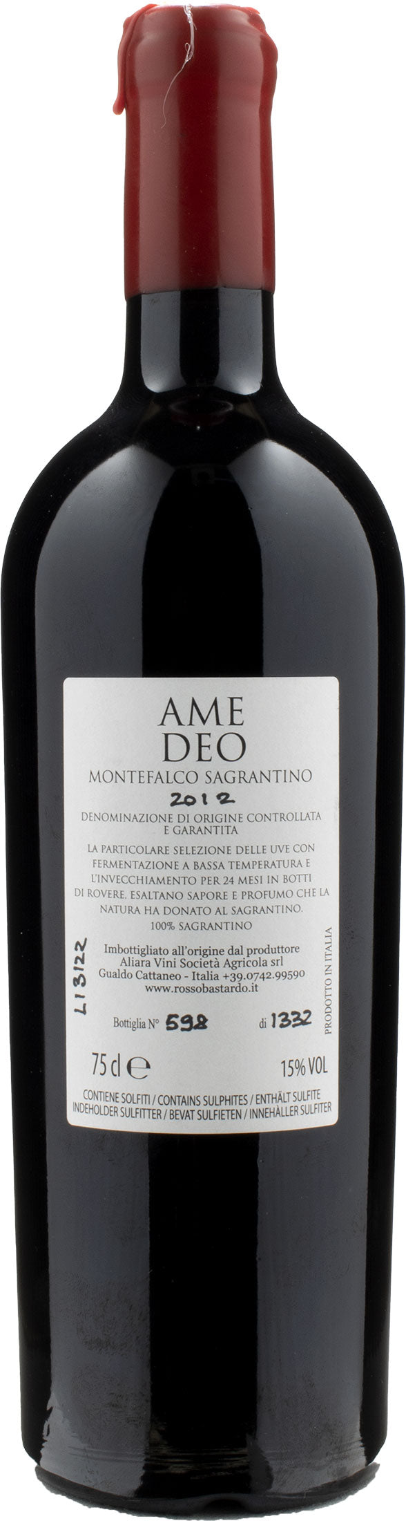 Cesarini Sartori Sagrantino di Montefalco Amedeo 2012