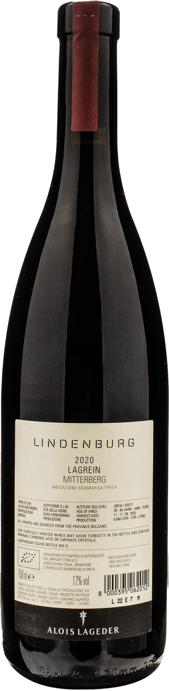 Alois Lageder Lindenburg Lagrein 2020