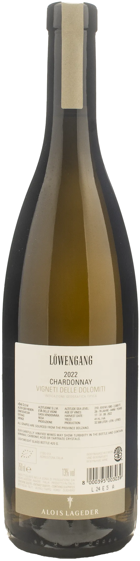 Alois Lageder Lowengang Chardonnay 2022