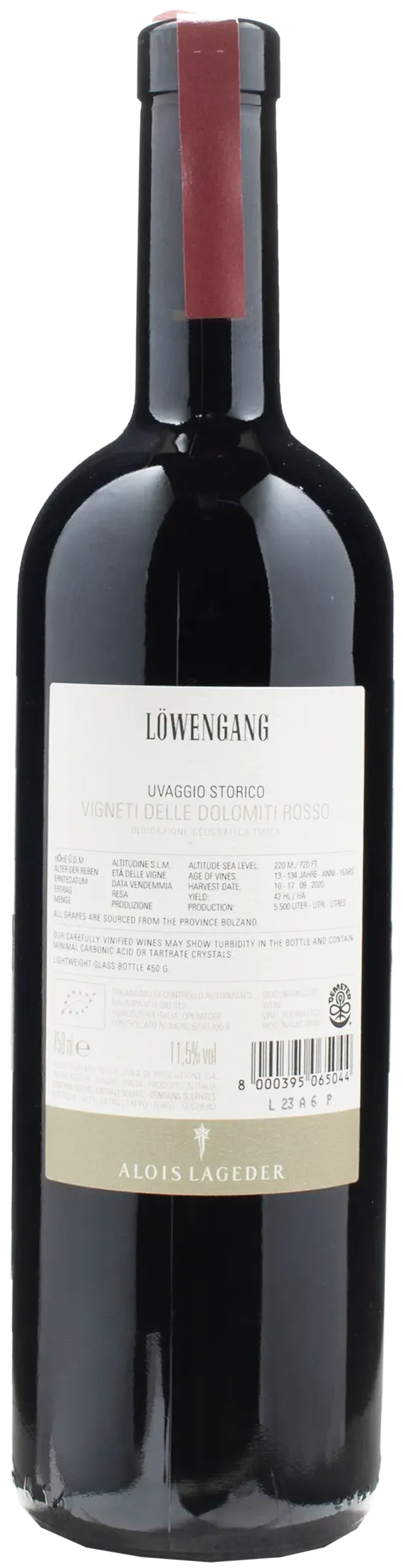 Alois Lageder Lowengang Uvaggio Storico 2020