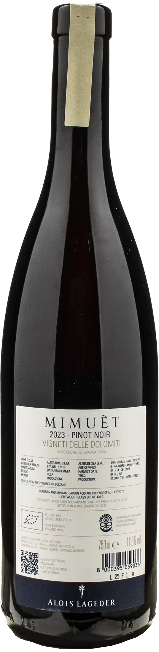 Alois Lageder Mimuet Pinot Noir 2023