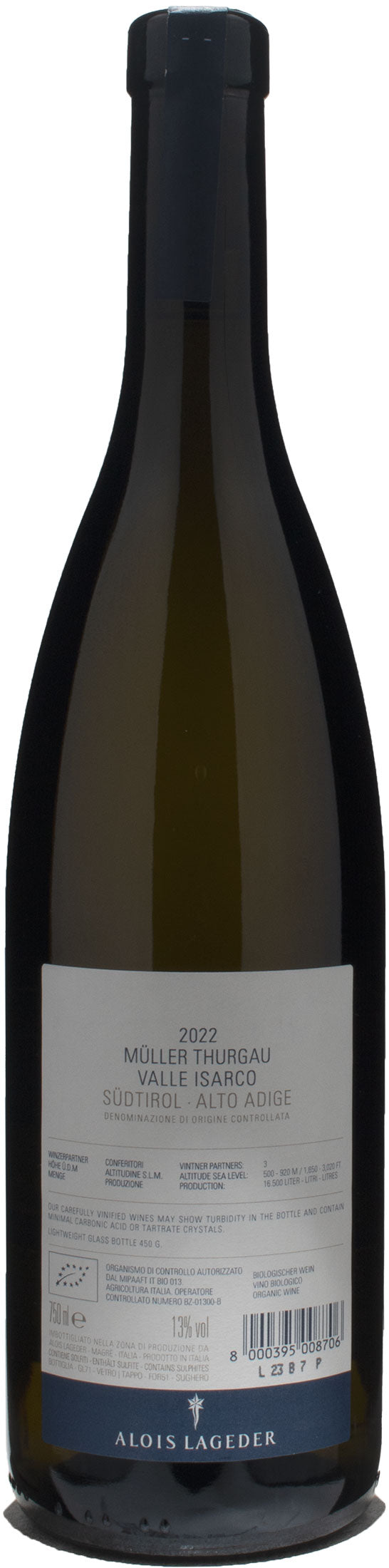 Alois Lageder Valle Isarco Müller Thurgau 2022