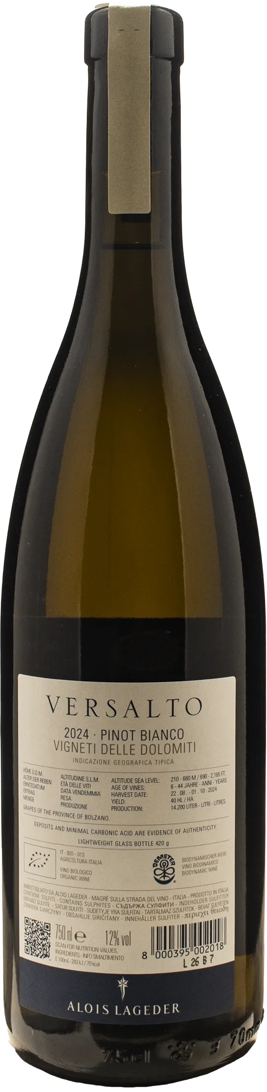 Alois Lageder Versalto Pinot Bianco 2024