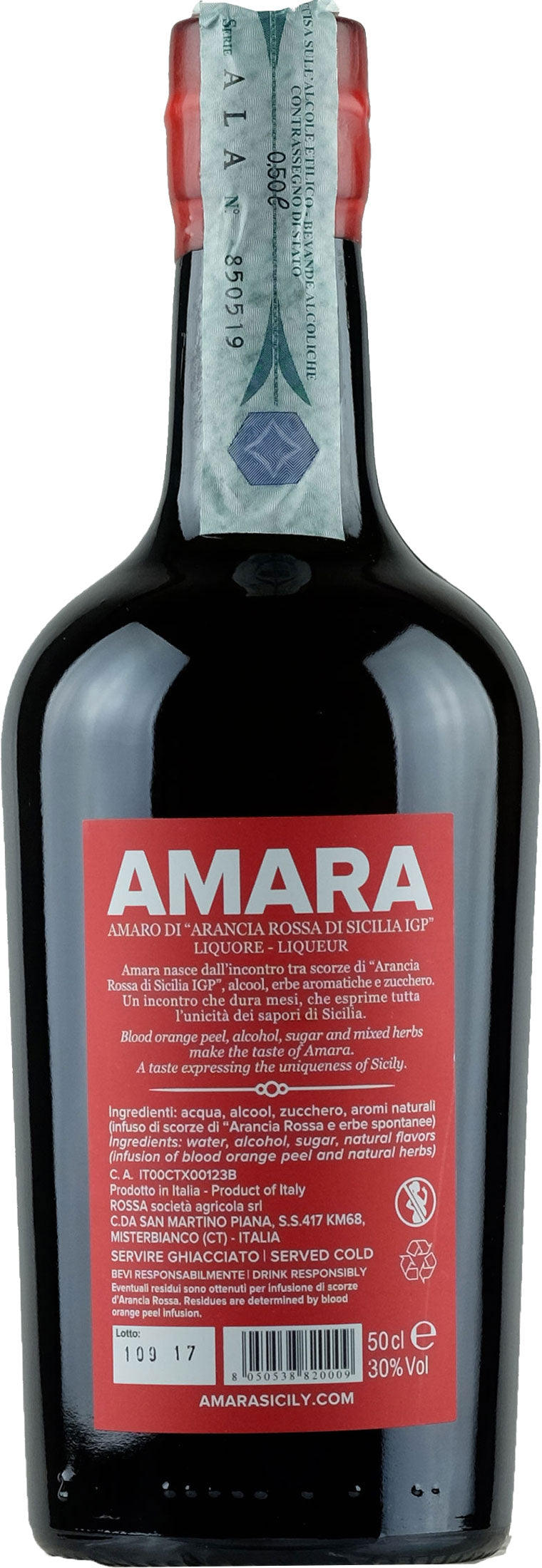 Amara Amaro di Arance Rosse 0.5L
