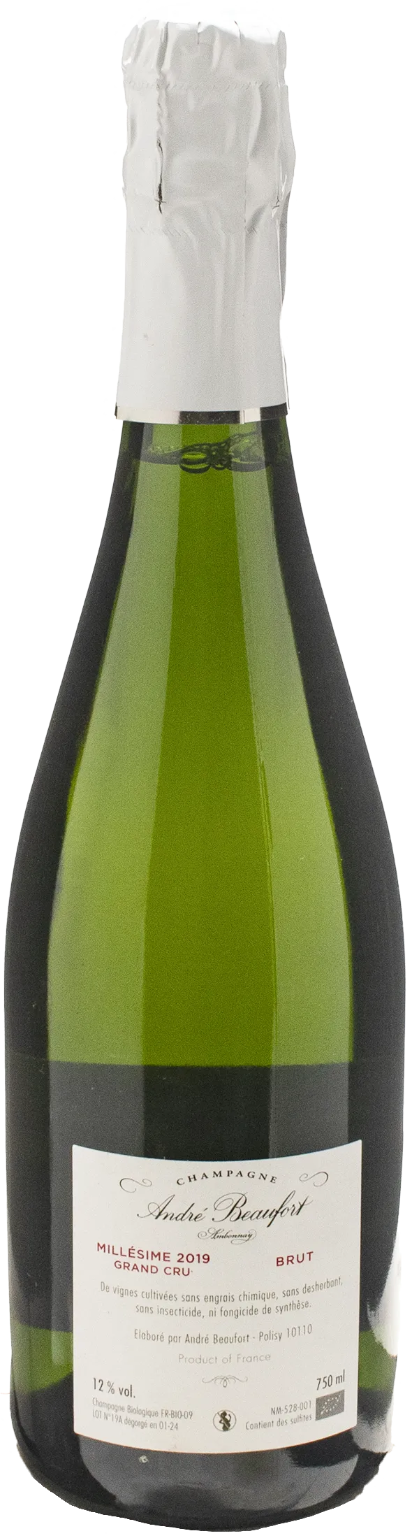 Andre Beaufort Champagne Ambonnay Grand Cru Brut 2019