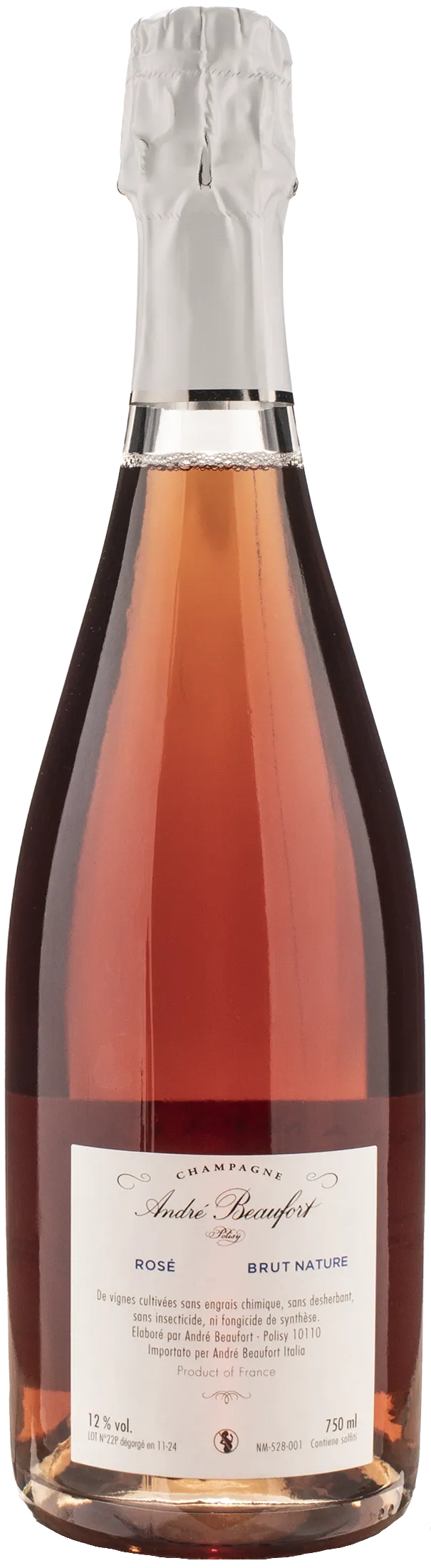 Andre Beaufort Champagne Polisy Brut Nature Rosè