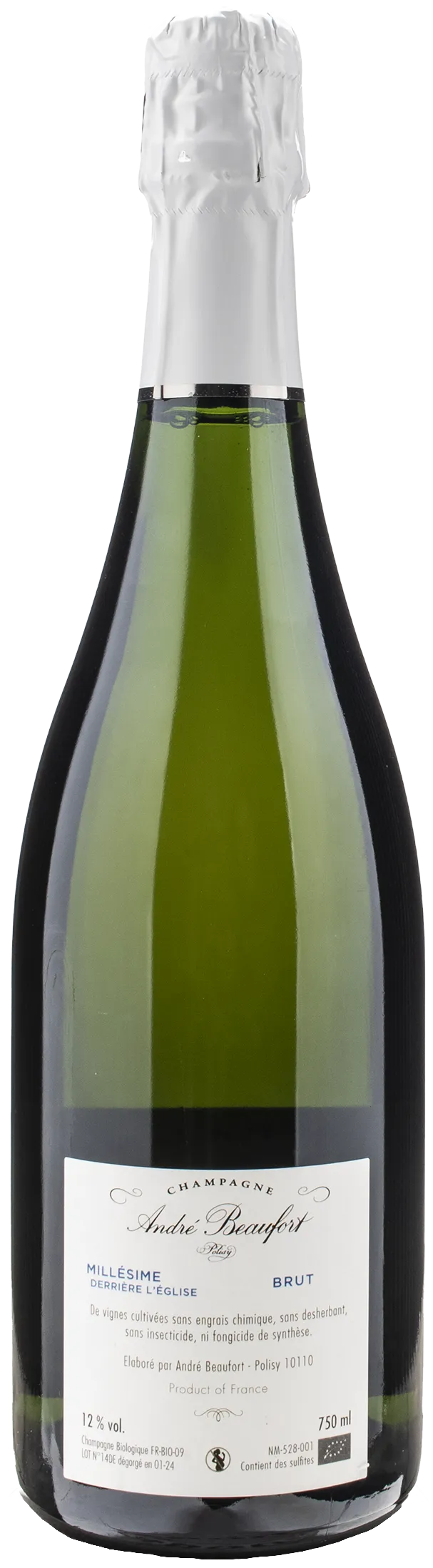 Andre Beaufort Champagne Polisy Derriere l'Eglise Brut 2014