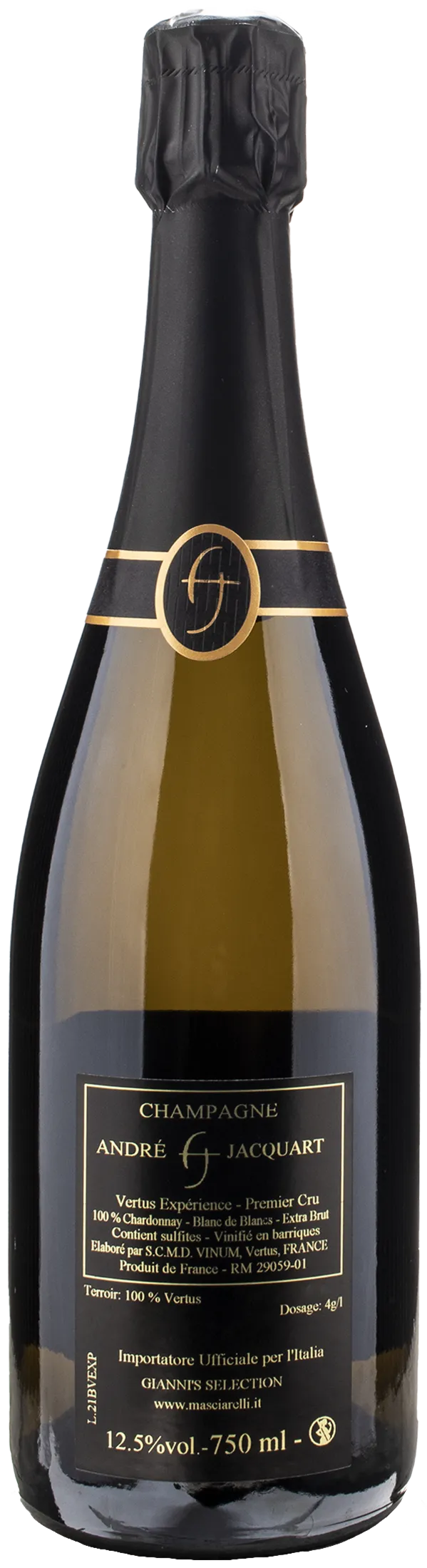 Andre Jacquart Champagne 1er Cru Blanc de Blancs Extra Brut Vertus Experience