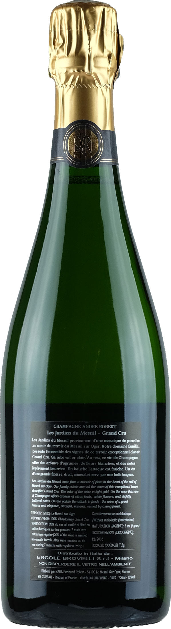 André Robert Champagne Grand Cru Blanc de Blancs Les Jardins du Mesnil
