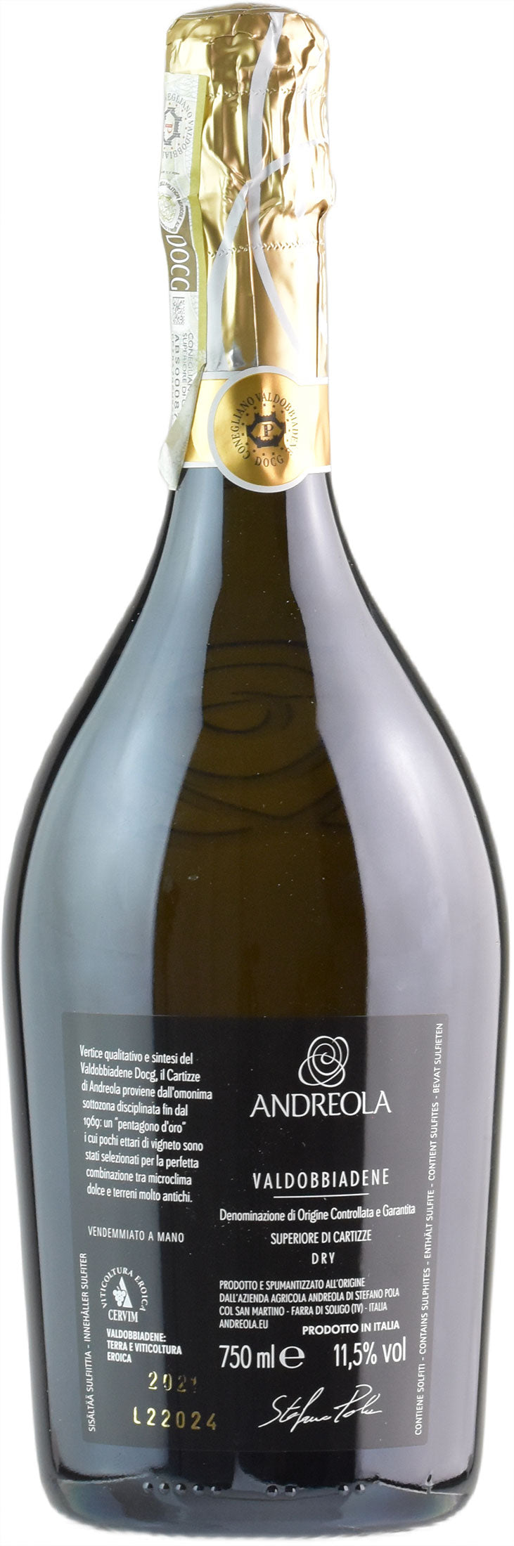 Andreola Valdobbiadene Prosecco Superiore di Cartizze Dry 2021