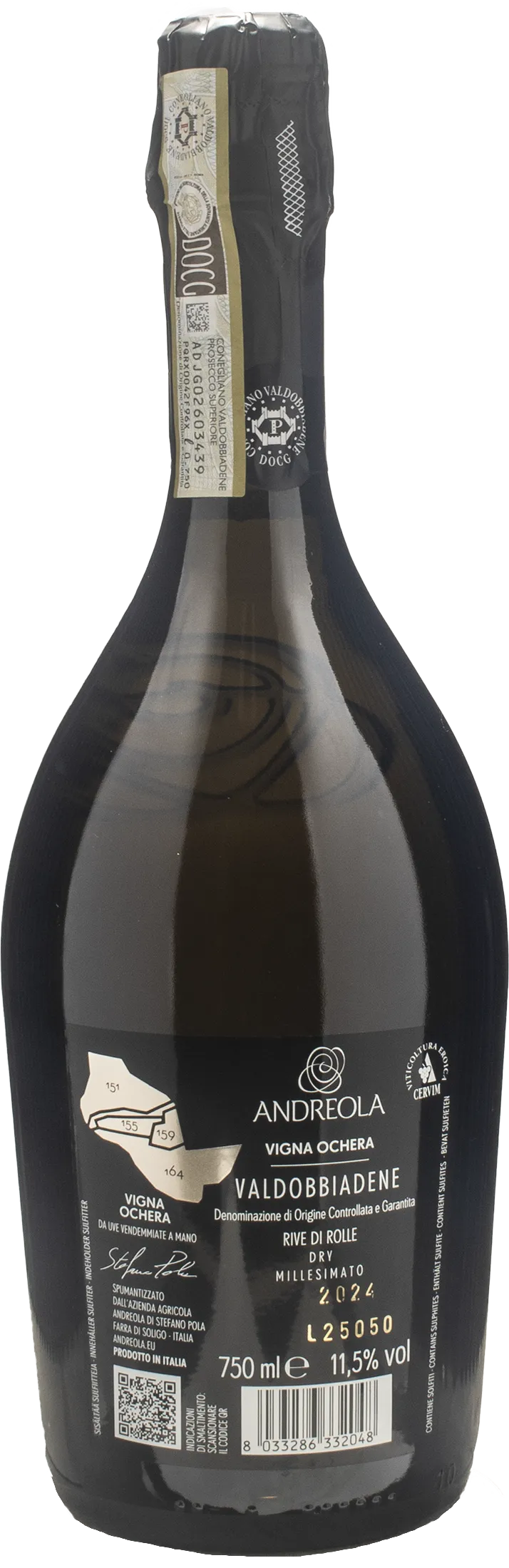 Andreola Valdobbiadene Vigna Ochera Rive di Rolle Dry 2024