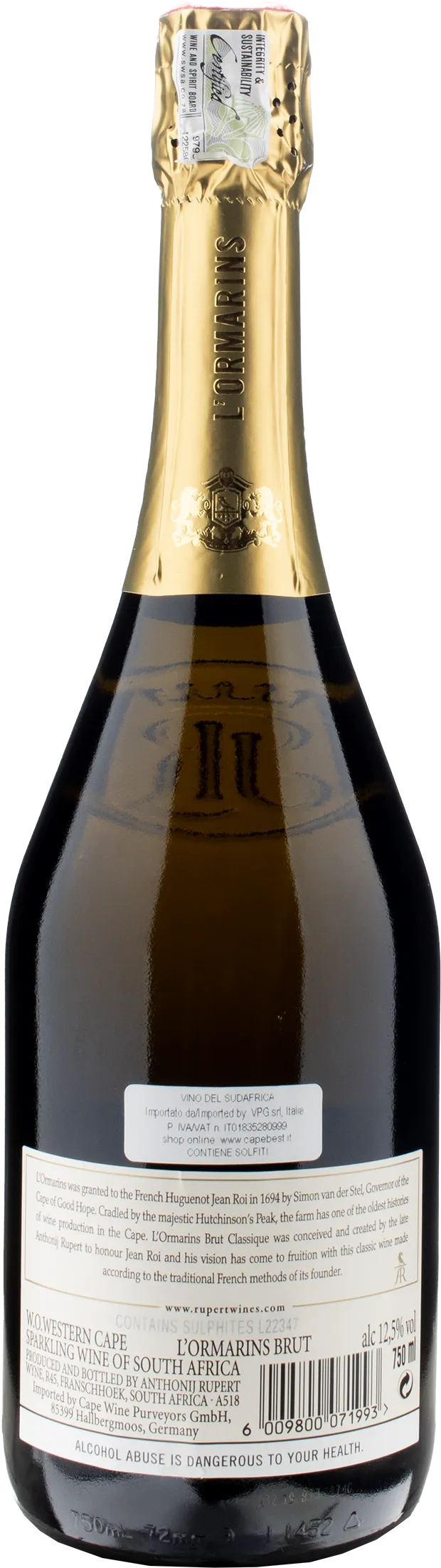 Anthonij Rupert L'Ormarins Brut Classique