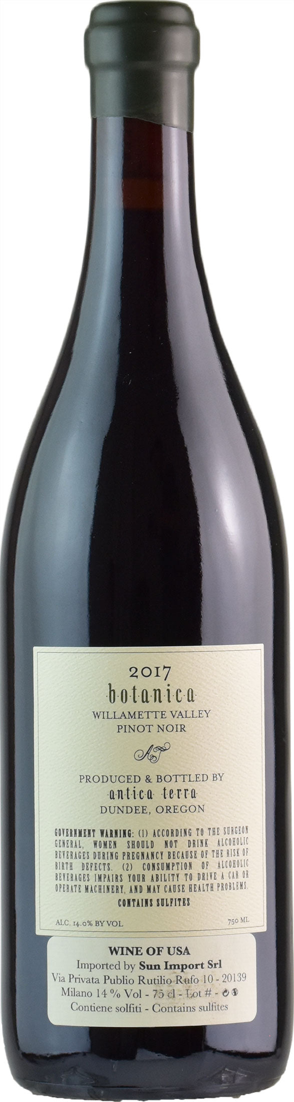 Antica Terra Oregon Botanica Pinot Noir 2017