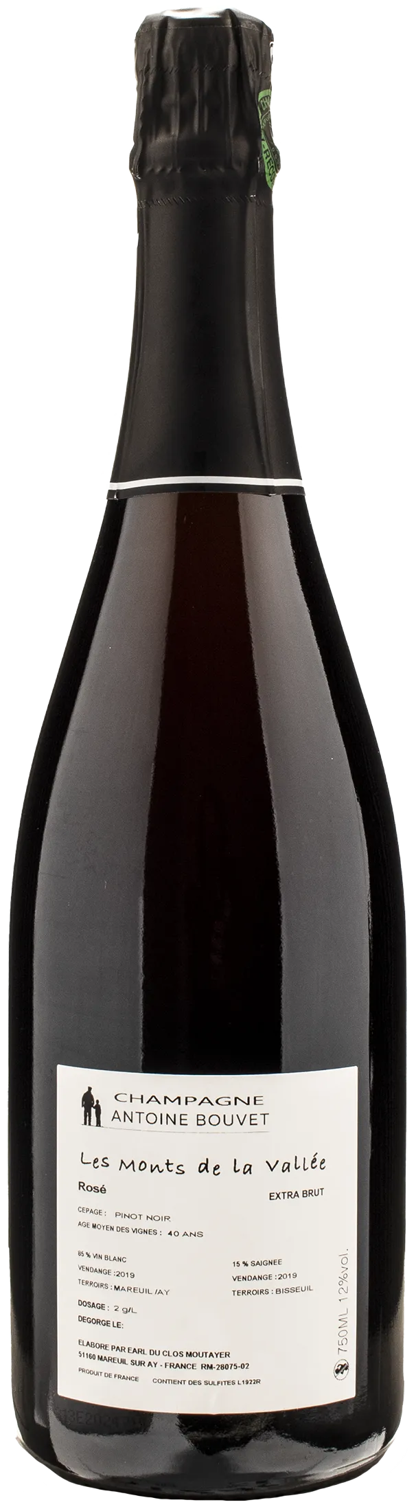 Antoine Bouvet Champagne Le Monts de la Vallee Rosè Extra Brut