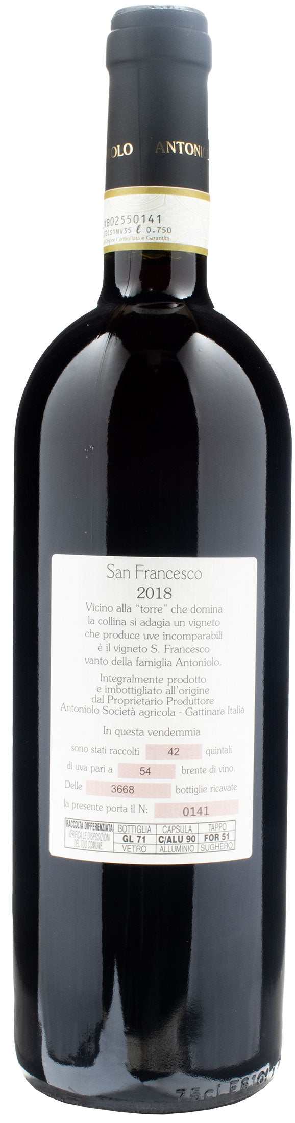 Antoniolo Gattinara San Francesco Riserva 2018