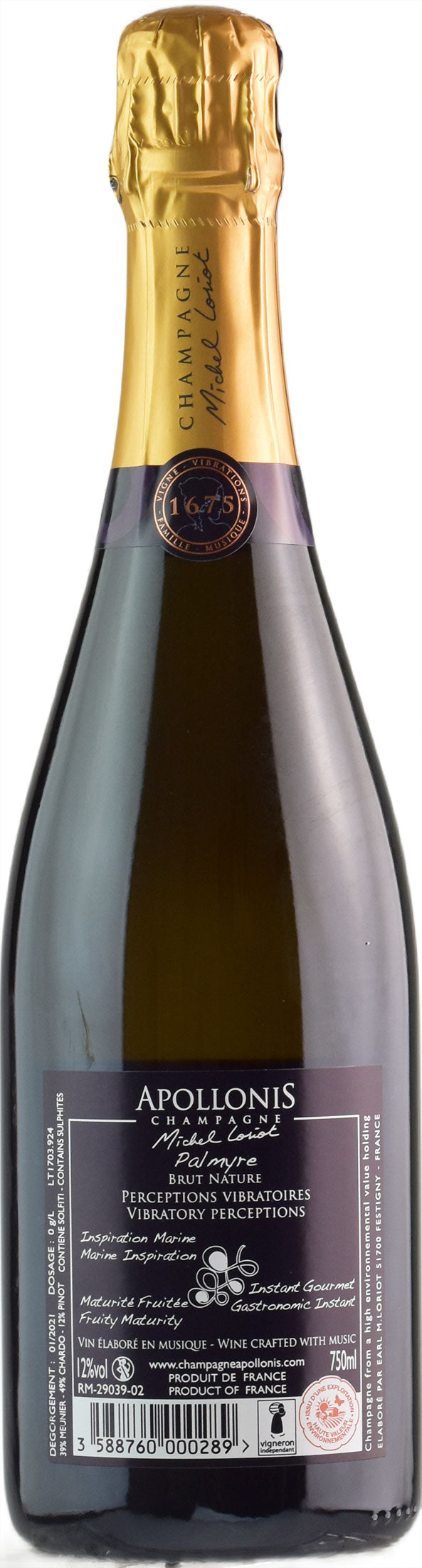 Apollonis Champagne Palmyre Brut Nature