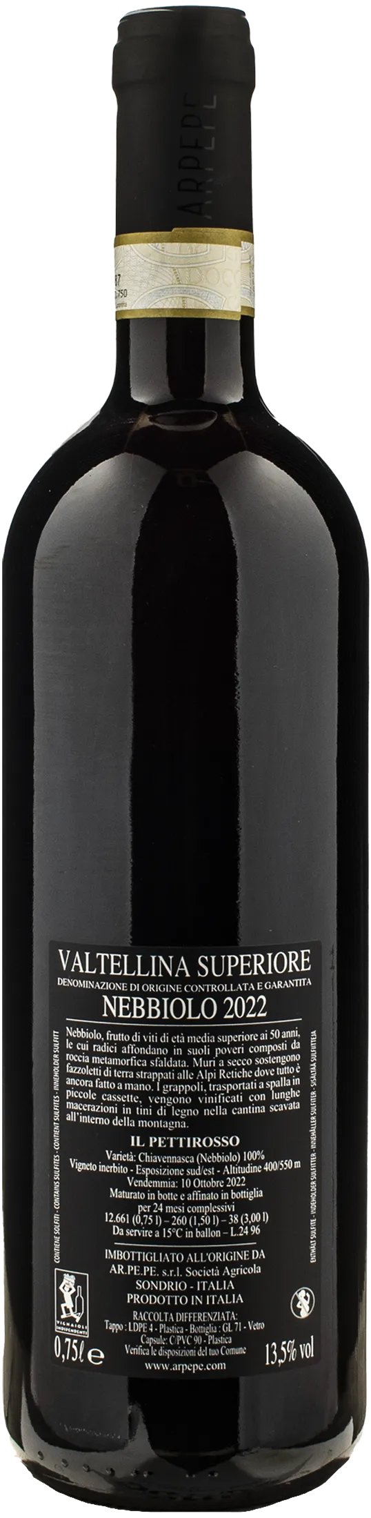 Ar.Pe.Pe Valtellina Superiore Il Pettirosso 2022