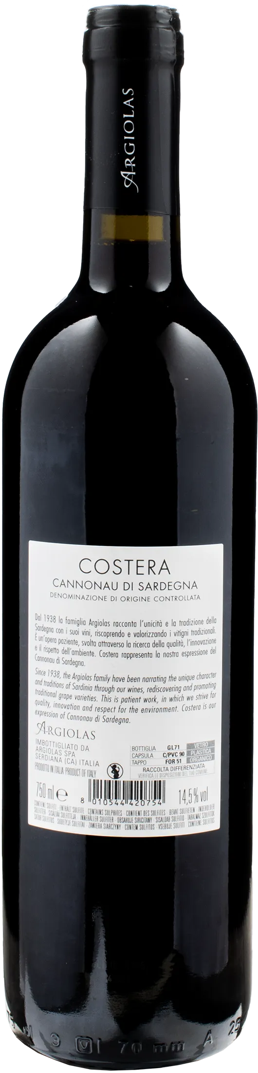 Argiolas Cannonau di Sardegna Costera 2022