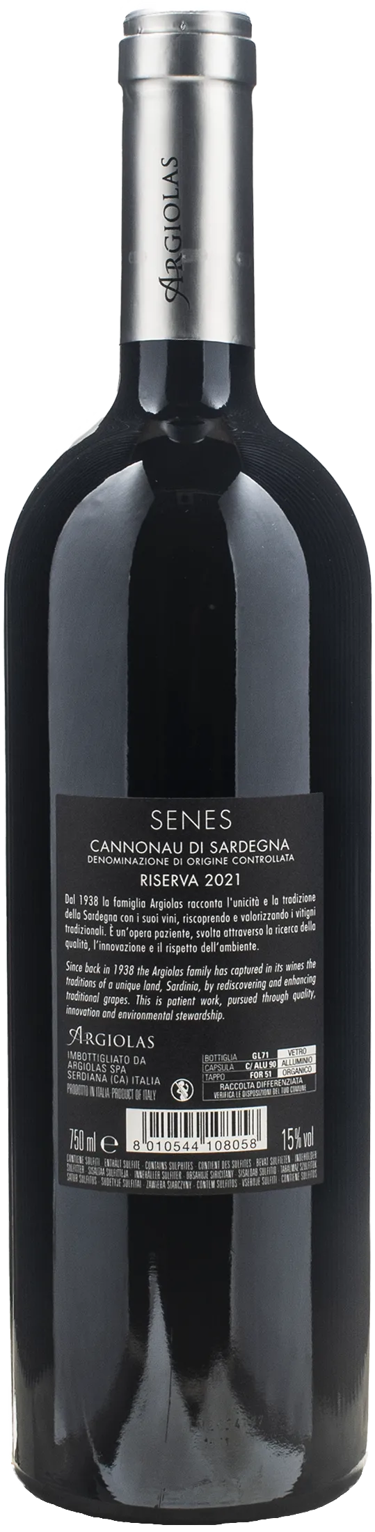 Argiolas Cannonau Di Sardegna Senes Riserva 2021