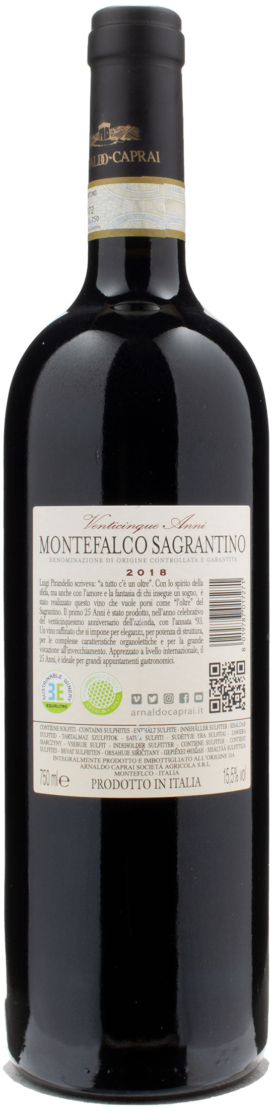 Arnaldo Caprai Montefalco Sagrantino 25 Anni 2018