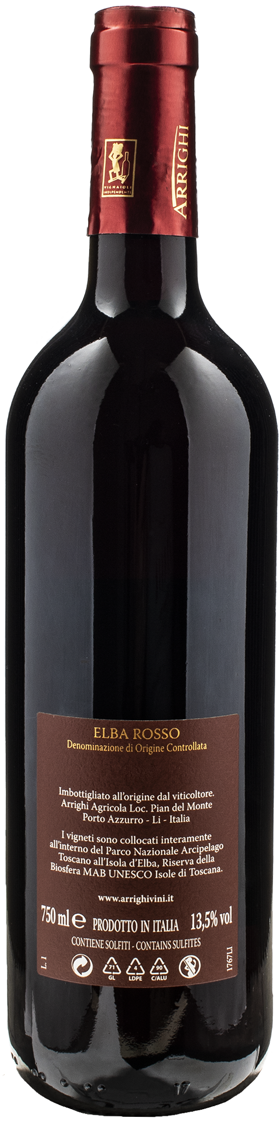 Arrighi Elba Rosso Centopercento 2023