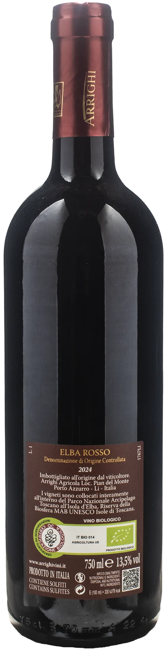 Arrighi Elba Rosso Centopercento 2024