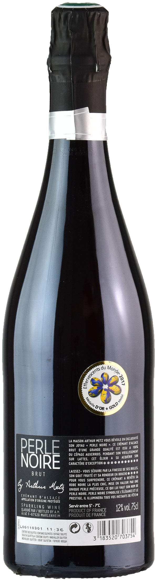 Arthur Metz Cremant d’Alsace Perle Noire Brut