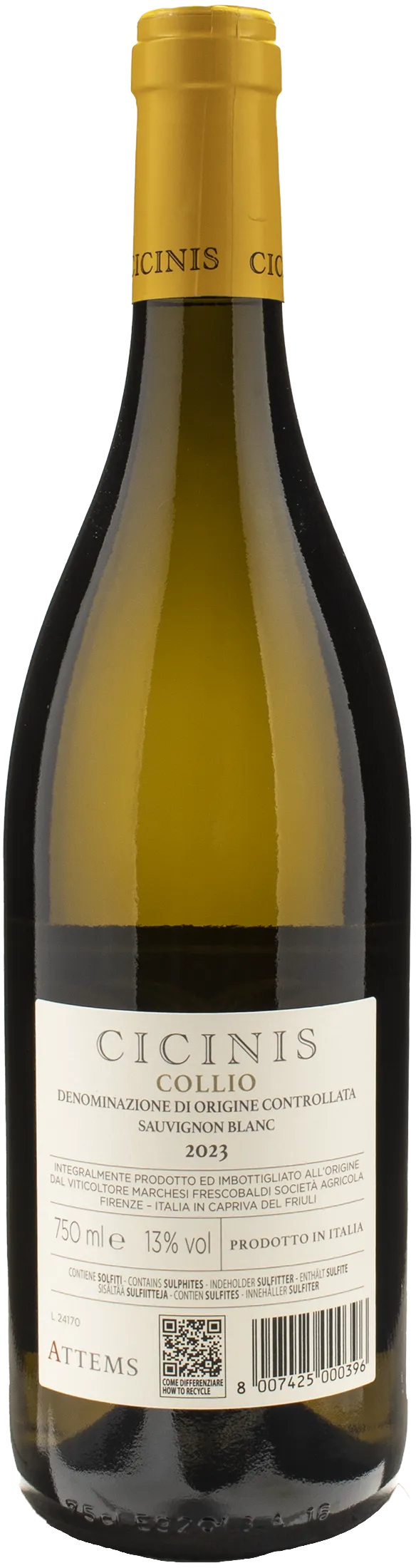 Attems Collio Sauvignon Blanc Cicinis 2023