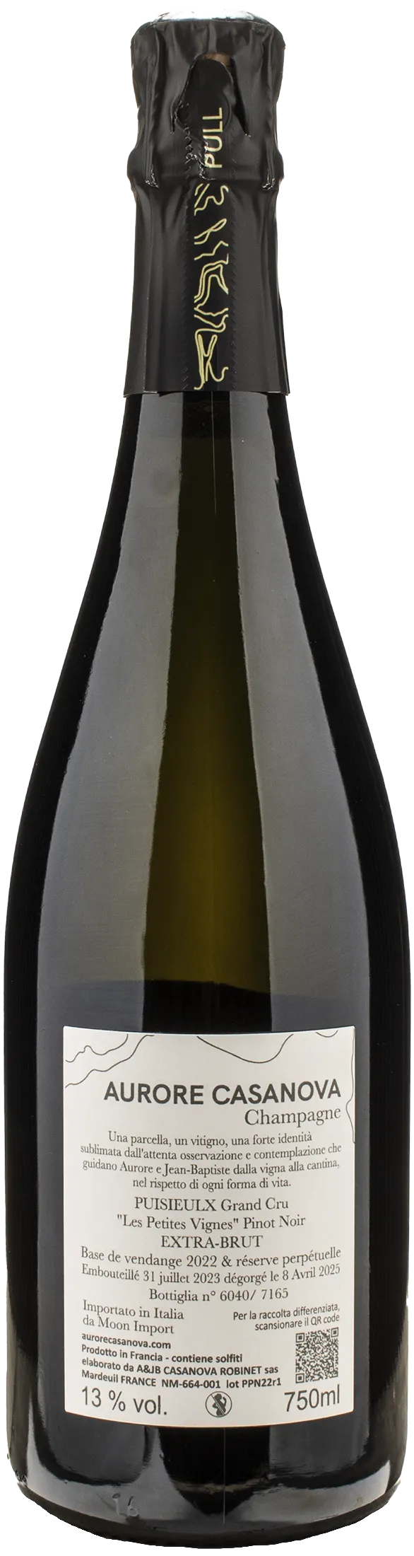 Aurore Casanova Champagne Grand Cru Les Petites Vignes Extra Brut
