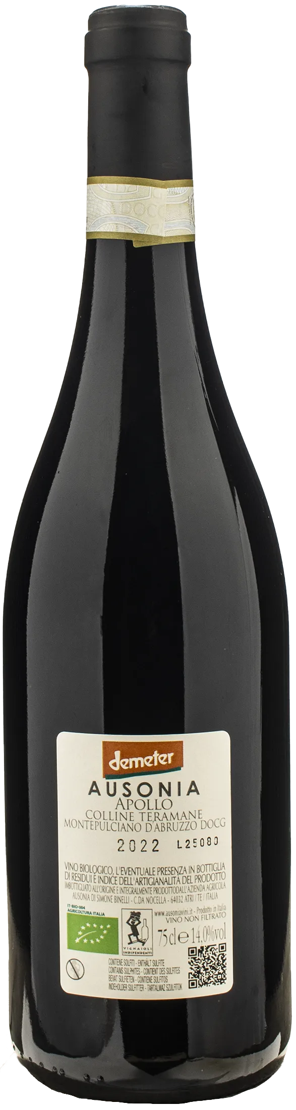 Ausonia Montepulciano d'Abruzzo Teramane Apollo 2022