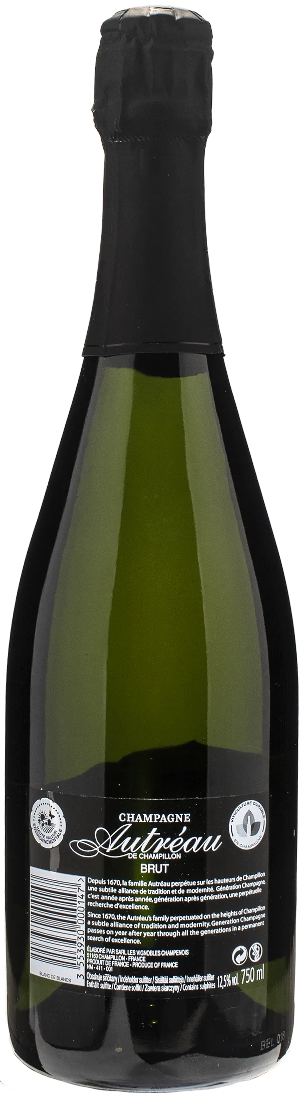 Autreau Champagne Grand Cru Blanc de Blancs Brut