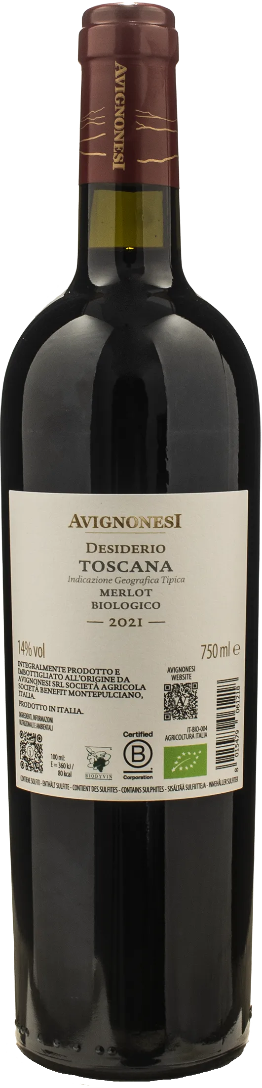 Avignonesi Desiderio Merlot 2021