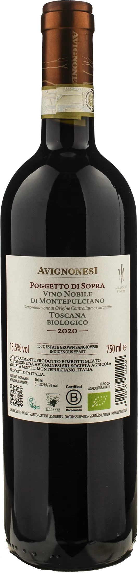 Avignonesi Nobile di Montepulciano Poggetto di Sopra 2020