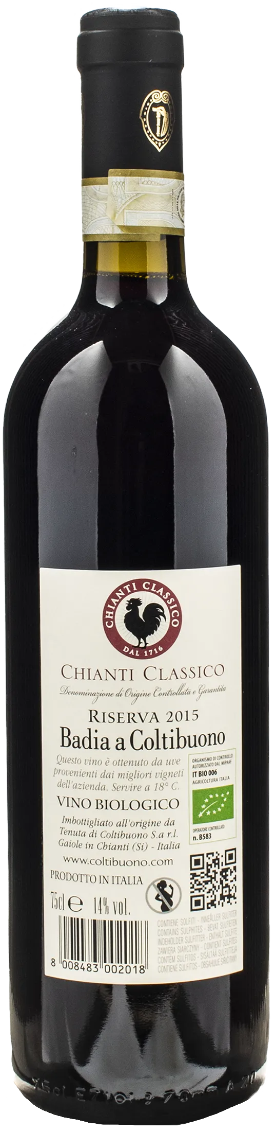 Badia a Coltibuono Chianti Classico Riserva 2015